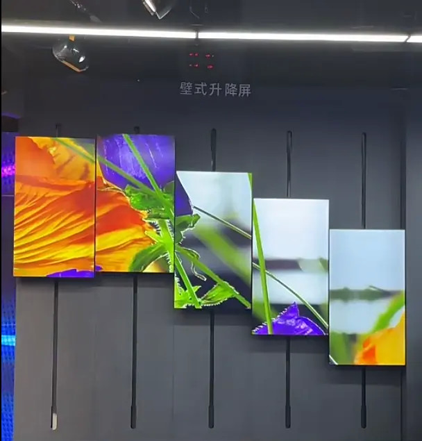 Lifting Lcd Advertising Display 2K Wall Mount Monitor Digital Display Signage