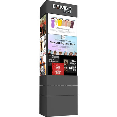 Mechanical triangle rotating Tower LED display screen 360-degree ...